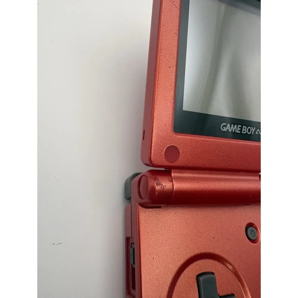 Nintendo Game Boy Advance SP Charger Included - Flame Red (Includes 4 Games!!)